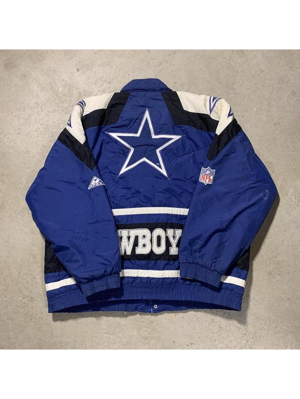 Vintage 90s Apex One Dallas Cowboys Pro Line Jacket Mens XL NFL Spellout